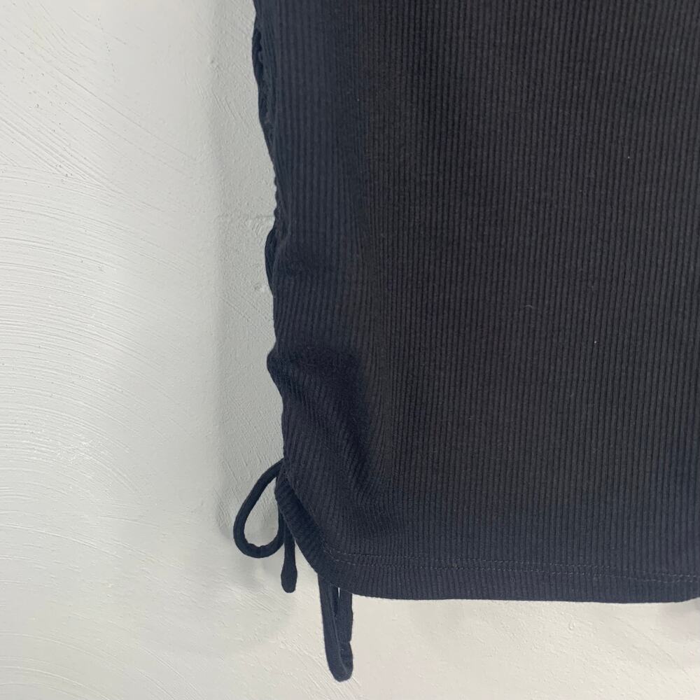 Princess Polly Black Drawstring Side Ruched Tank Top - Picture 7 of 7